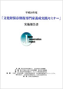 「文化財保存修復専門家養成実践セミナー」実施報告書（平成20年度より各年発行）