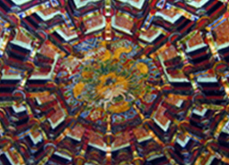 台湾・鹿港龍山寺の彩色剝落止め支援