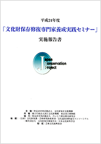 「文化財保存修復専門家養成実践セミナー」実施報告書(平成20年度より各年発行)